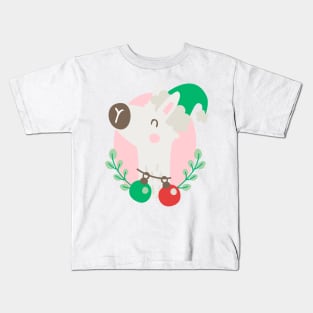 Christmas llama Kids T-Shirt